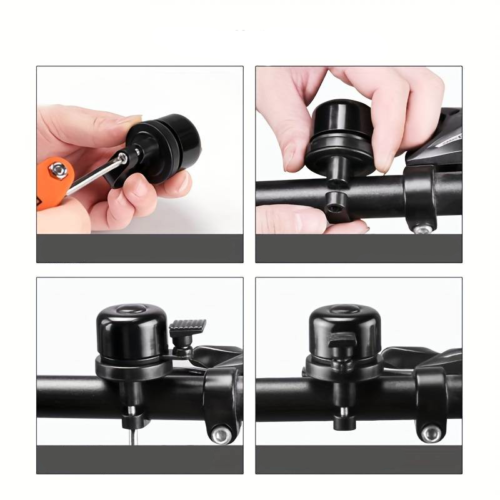 STYLOWY DZWONEK Czarny do Roweru Rowerowy Mega Głośny Miejski