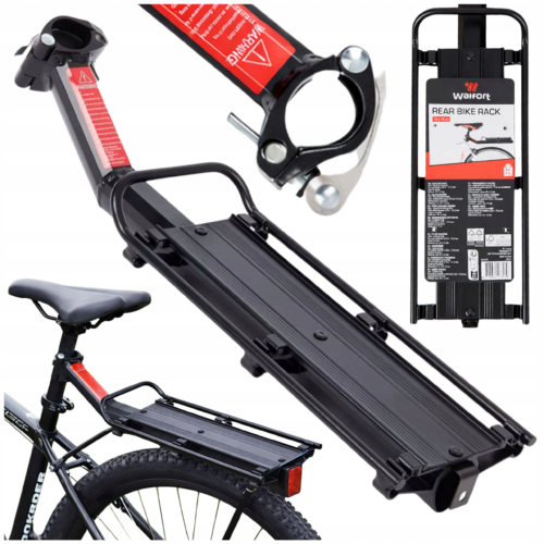 BAGAŻNIK ROWEROWY TYLNY TURYSTYCZNY ALUMINIOWY UNIWERSALNY NA ROWER 9kg