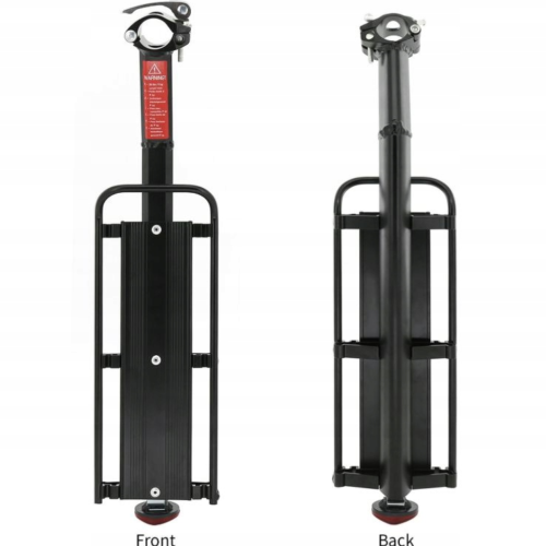 BAGAŻNIK ROWEROWY TYLNY TURYSTYCZNY ALUMINIOWY UNIWERSALNY NA ROWER 9kg