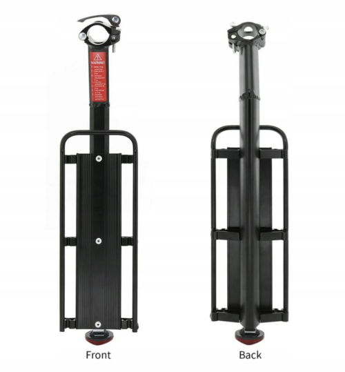 BAGAŻNIK ROWEROWY TYLNY TURYSTYCZNY ALUMINIOWY UNIWERSALNY NA ROWER 9kg