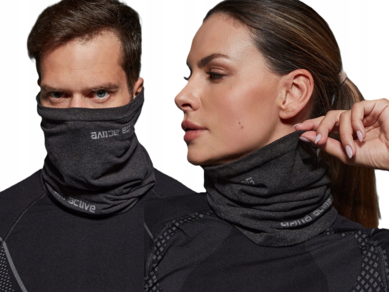 KOMIN TURYSTYCZNY WIELOFUNKCYJNY TERMOAKTYWNA CHUSTA NA ROWER DO BIEGANIA