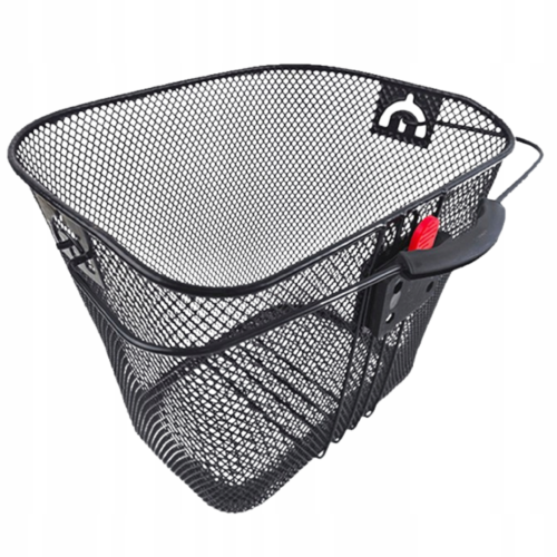 KOSZ NA ROWER METALOWY KOSZYK ROWEROWY DUŻY NA KIEROWNICĘ MIEJSKI CLICK