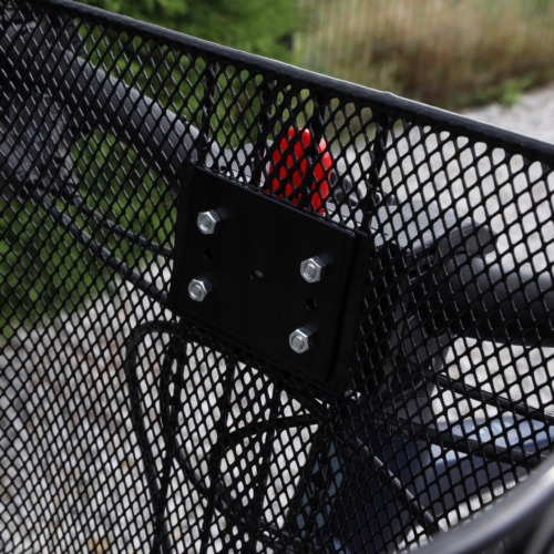 KOSZ NA ROWER METALOWY KOSZYK ROWEROWY DUŻY NA KIEROWNICĘ MIEJSKI CLICK