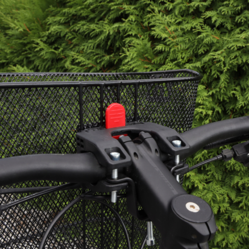 KOSZ NA ROWER METALOWY KOSZYK ROWEROWY DUŻY NA KIEROWNICĘ MIEJSKI CLICK