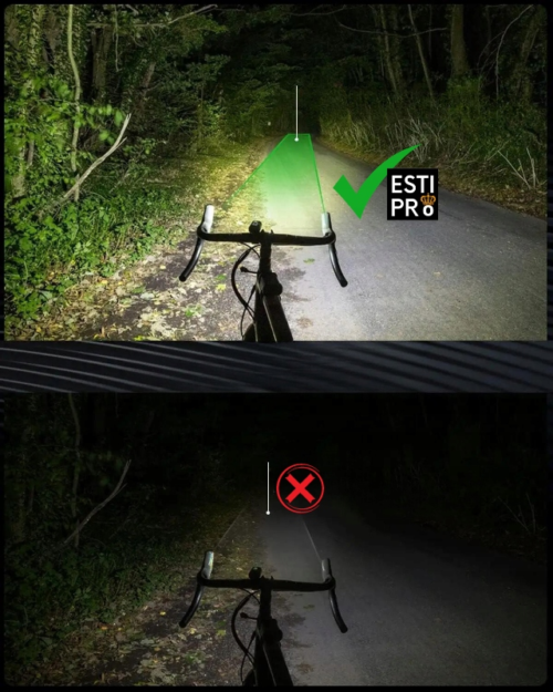 Lampka Rowerowa PRZÓD + TYŁ Do Roweru Miejskiego DO JAZDY NOCĄ MOCNA LED