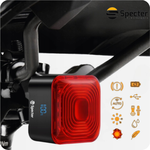 Lampki Rowerowe SPECTER EOS610 1000LM Zestaw Przód Tył EYE07 IP66