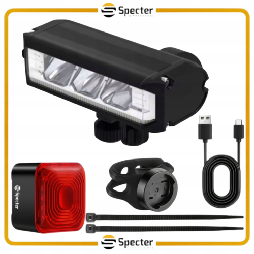 Lampki Rowerowe SPECTER EOS610 1000LM Zestaw Przód Tył EYE07 IP66