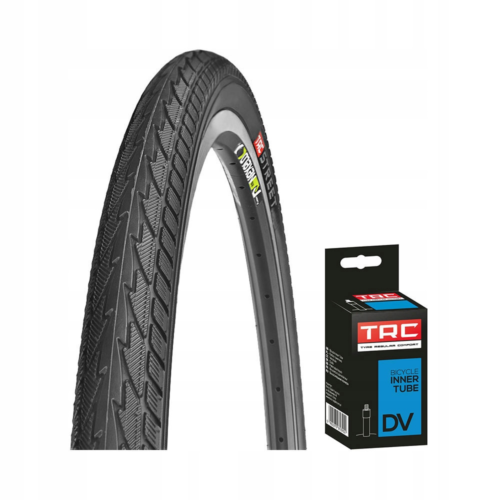 Opona rowerowa 24 TRC 24x1.75 47-507 dętka do roweru rowerów DV40 ZESTAW