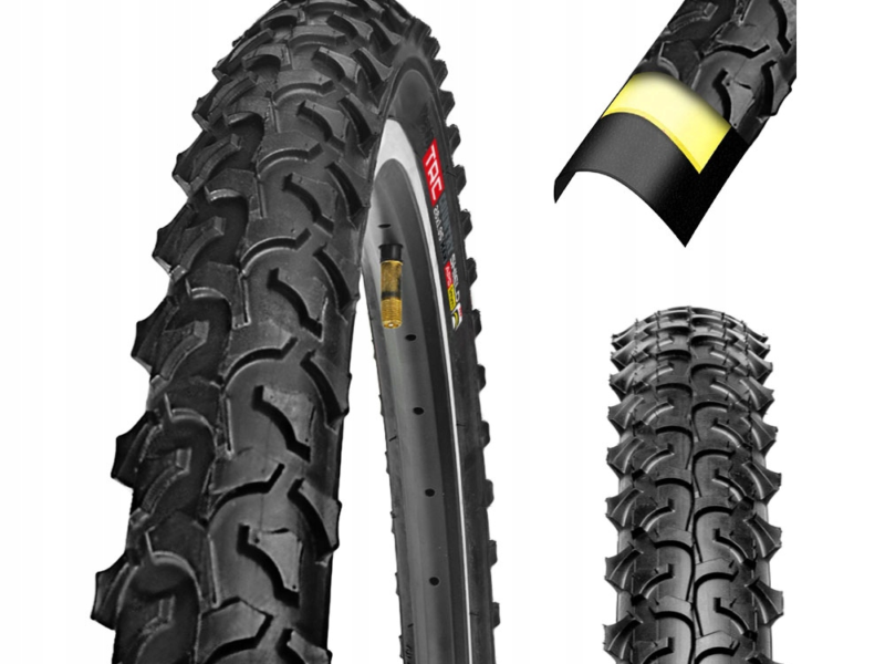 Opona rowerowa 26 TRC NOWA 26x1.95 WKŁADKA ANTYPRZEBICIOWA [54-559] MOCNA