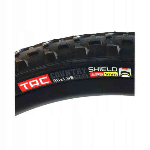 Opona rowerowa 26 TRC NOWA 26x1.95 WKŁADKA ANTYPRZEBICIOWA [54-559] MOCNA
