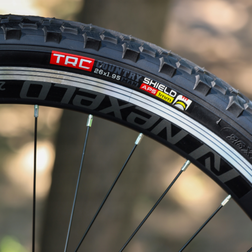 Opona rowerowa 26 TRC NOWA 26x1.95 WKŁADKA ANTYPRZEBICIOWA [54-559] MOCNA