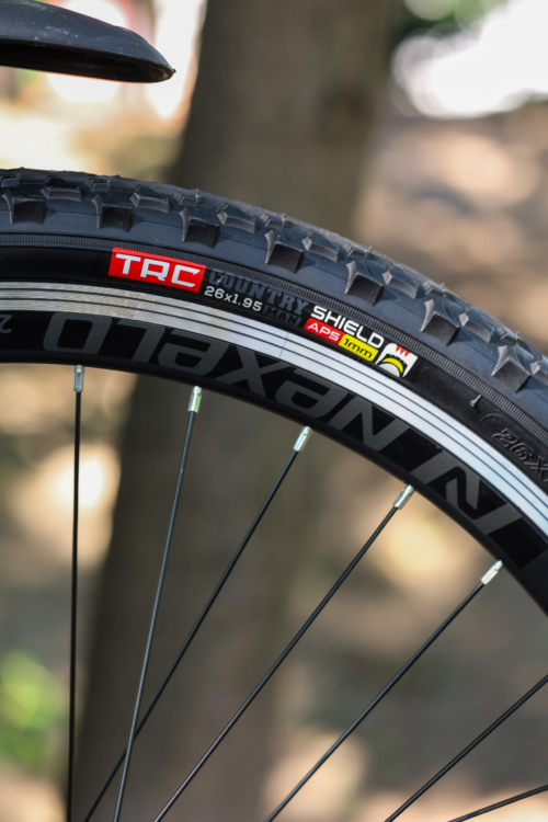 Opona rowerowa 26 TRC NOWA 26x1.95 WKŁADKA ANTYPRZEBICIOWA [54-559] MOCNA