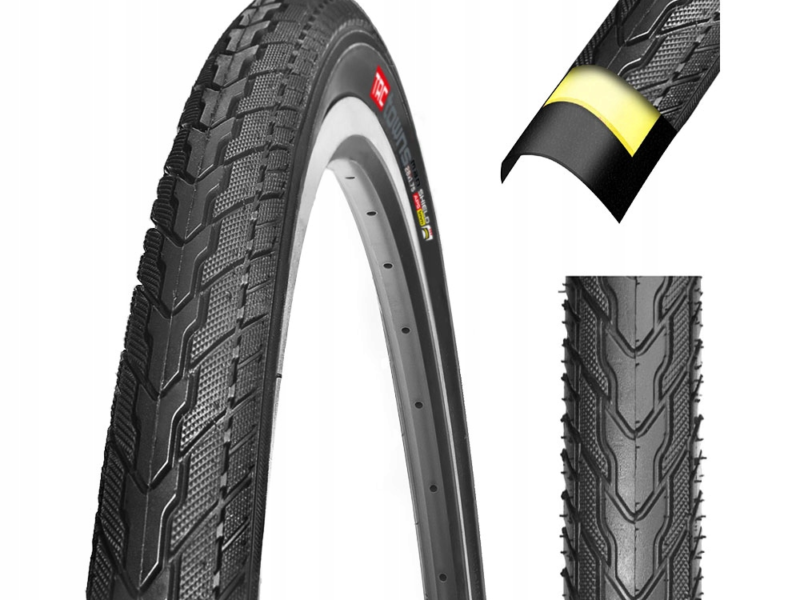 Opona rowerowa 28 " TRC do roweru 28x1.75 47-622 WKŁADKA ANTYPRZEBICIOWA
