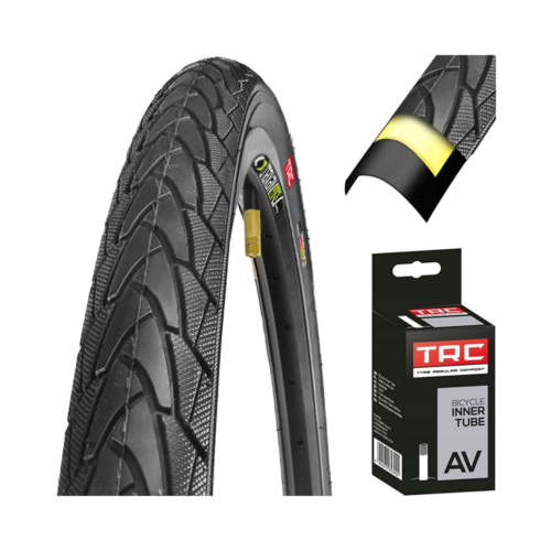 Opona rowerowa + dętka ZESTAW 28" TRC 700x35C 37-622 ANTYPRZEBICIE