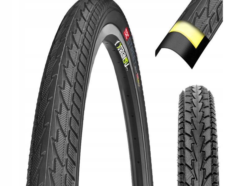 Opona rowerowa do roweru miejskiego 26 " TRC 26x1.75 z ANTYPRZEBICIE 47-559
