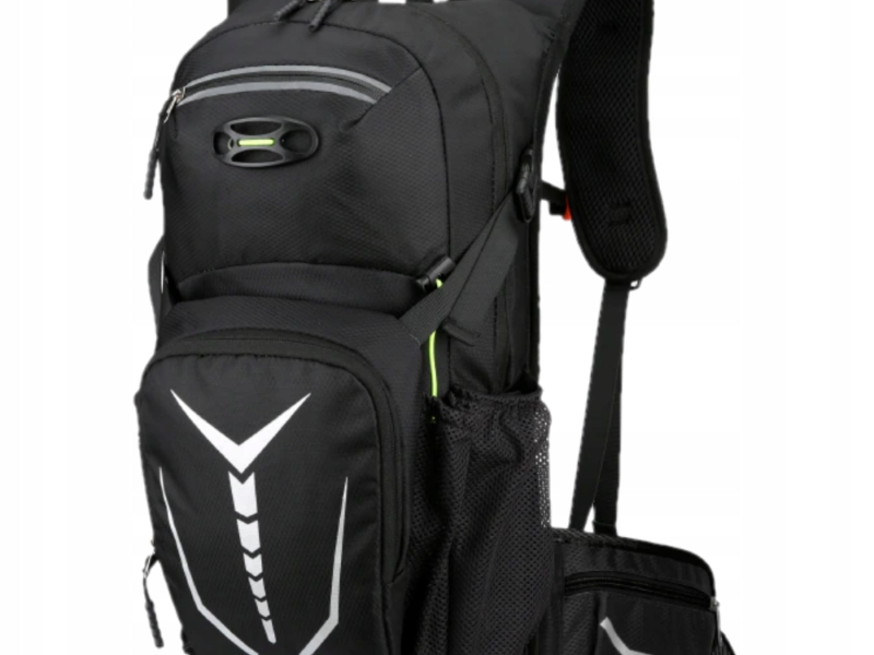 Plecak rowerowy 12l, plecak sportowy Czarny