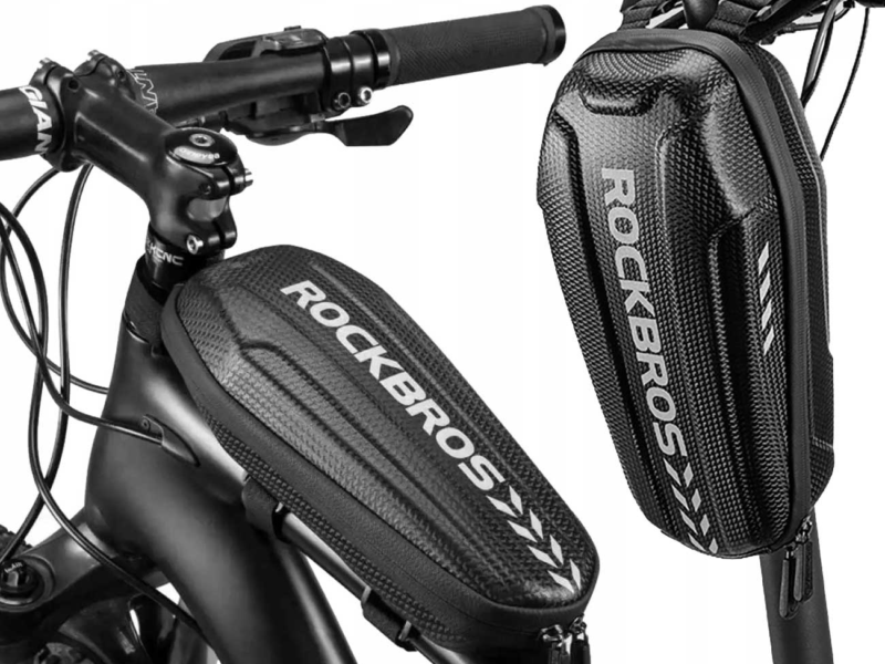 ROCKBROS TORBA ROWEROWA SAKWA NA KIEROWNICĘ RAMĘ HULAJNOGĘ 3l WODOODPORNA