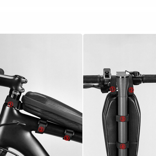 ROCKBROS TORBA ROWEROWA SAKWA NA KIEROWNICĘ RAMĘ HULAJNOGĘ 3l WODOODPORNA