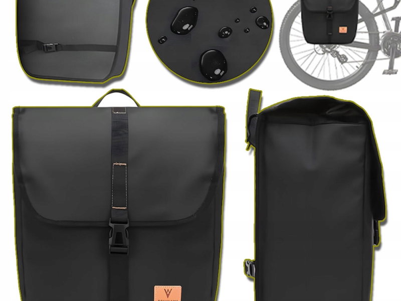 ROWEROWE TORBY SAKWY POJEMNE SZTYWNE WODOODPORNE DO TURYSTYCZNYCH I GÓRSKIC