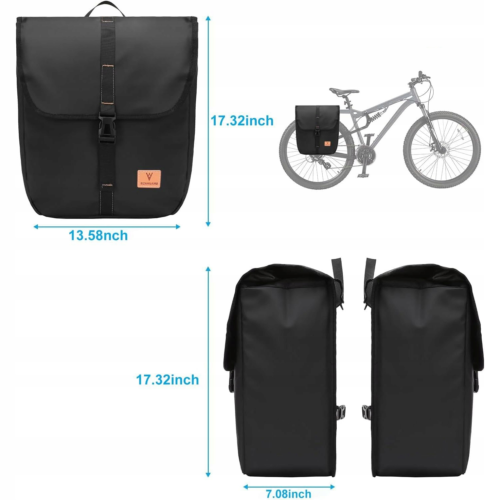 ROWEROWE TORBY SAKWY POJEMNE SZTYWNE WODOODPORNE DO TURYSTYCZNYCH I GÓRSKIC