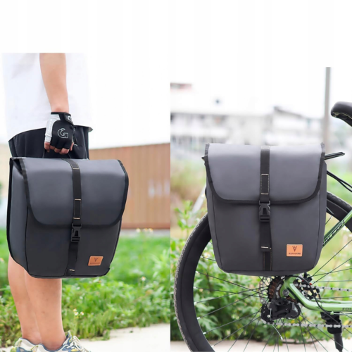 ROWEROWE TORBY SAKWY POJEMNE SZTYWNE WODOODPORNE DO TURYSTYCZNYCH I GÓRSKIC