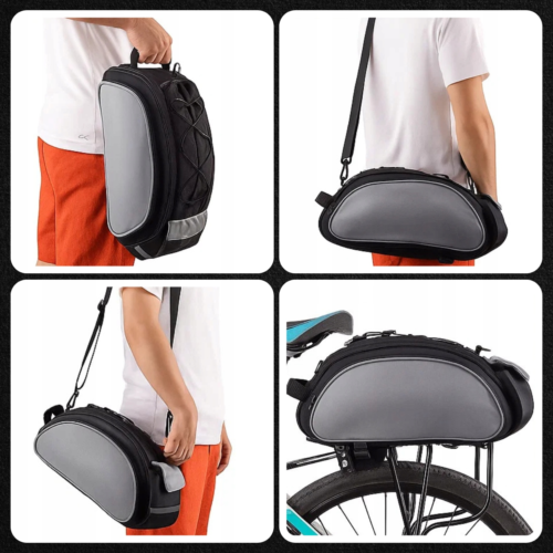 SAKWA ROWEROWA TORBA TURYSTYCZNA DUŻA NA BAGAŻNIK KUFER NA RAMIĘ DO ROWERU