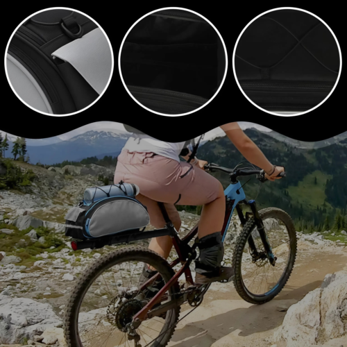 SAKWA ROWEROWA TORBA TURYSTYCZNA DUŻA NA BAGAŻNIK KUFER NA RAMIĘ DO ROWERU