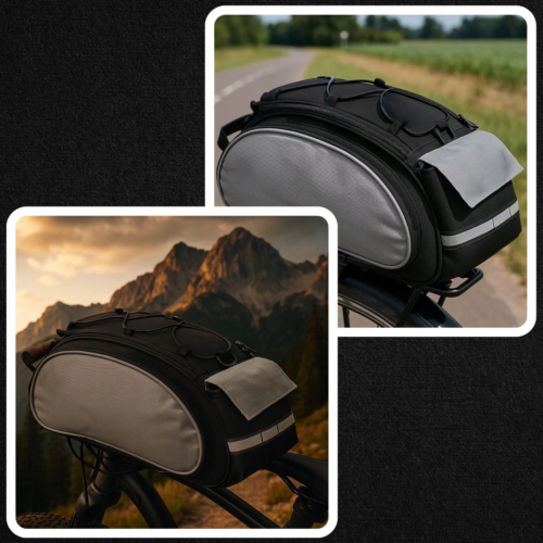 SAKWA ROWEROWA TORBA TURYSTYCZNA DUŻA NA BAGAŻNIK KUFER NA RAMIĘ DO ROWERU