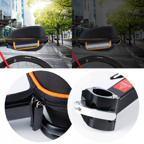 Sakwa Torba Rowerowa Na Rower Zapinana + Bagażnik Do Sztycy Pokrowiec