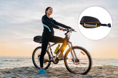 Sakwa Torba Rowerowa Na Rower Zapinana + Bagażnik Do Sztycy Pokrowiec