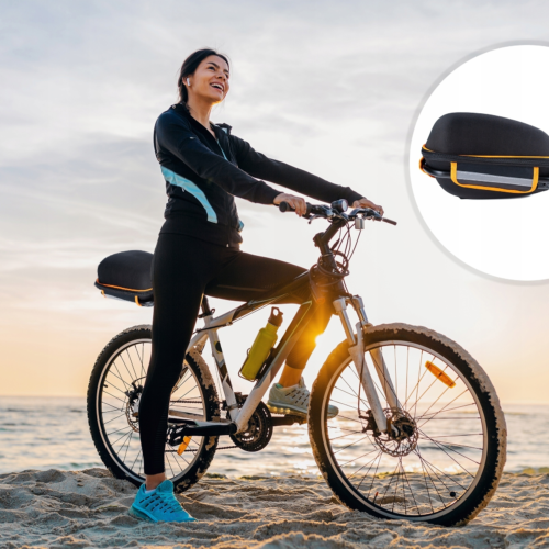 Sakwa Torba Rowerowa Na Rower Zapinana + Bagażnik Do Sztycy Pokrowiec