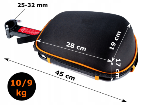 Sakwa Torba Rowerowa Na Rower Zapinana + Bagażnik Do Sztycy Pokrowiec