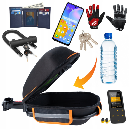 Sakwa Torba Rowerowa Na Rower Zapinana + Bagażnik Do Sztycy Pokrowiec