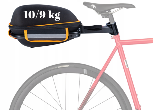 Sakwa Torba Rowerowa Na Rower Zapinana + Bagażnik Do Sztycy Pokrowiec