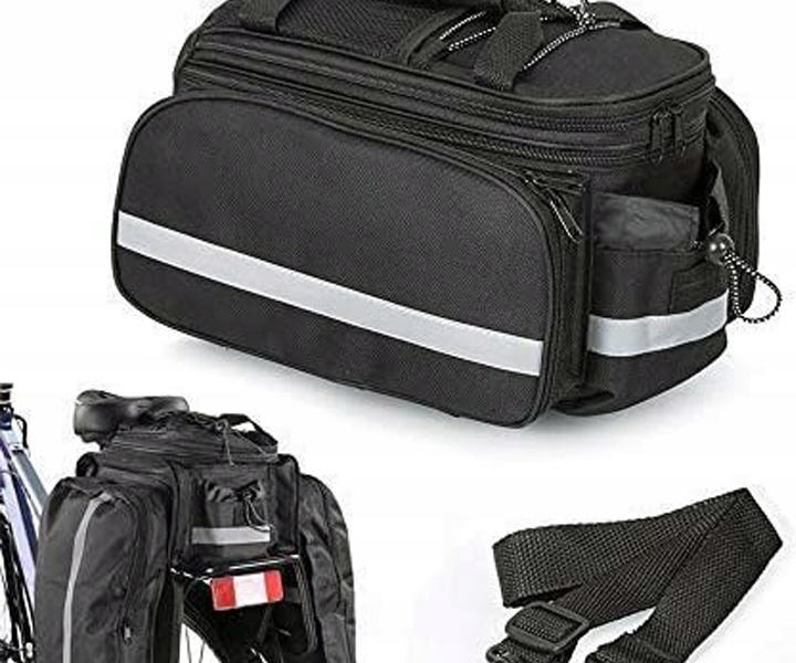 TORBA NA ROWER BAGAŻNIK SAKWA ROWEROWA ODBLASKOWA KUFER POJEMNY 30L