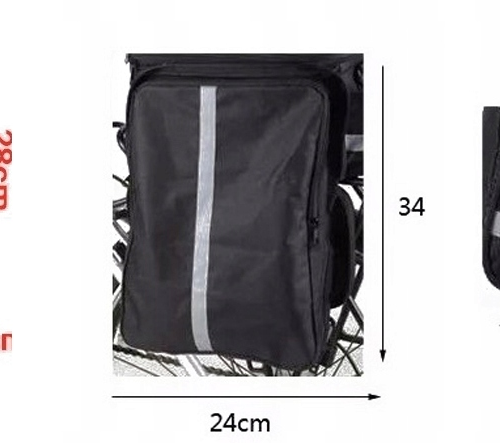 TORBA NA ROWER BAGAŻNIK SAKWA ROWEROWA ODBLASKOWA KUFER POJEMNY 30L