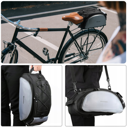 TORBA ROWEROWA SAKWA NA BAGAŻNIK ROWER TURYSTYCZNA NA RAMIĘ KUFER WOZINSKY