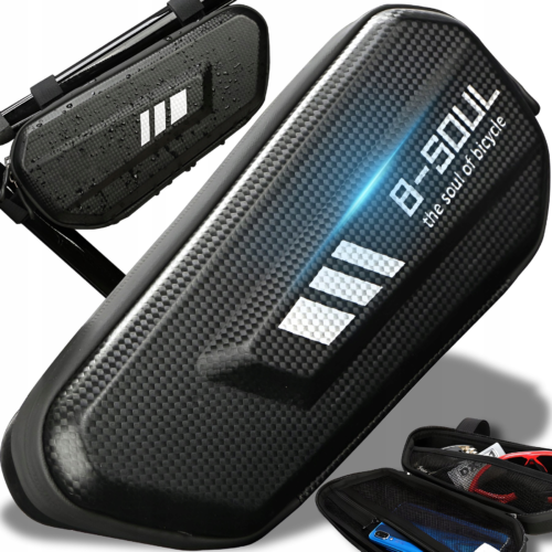 TORBA SAKWA ROWEROWA NA UCHWYT TELEFON WODOODPORNA POJEMNA USZTYWNIANA XXL