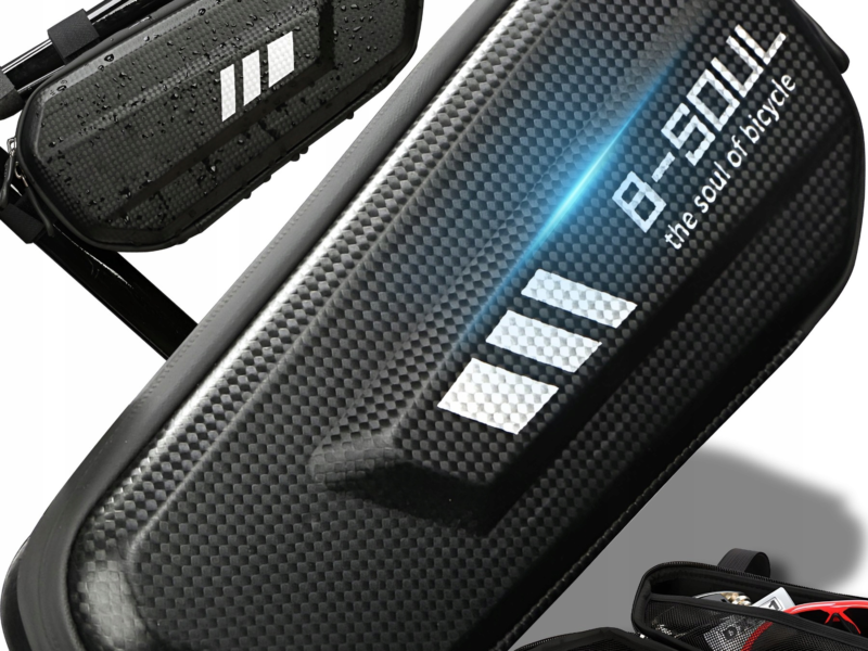 TORBA SAKWA ROWEROWA NA UCHWYT TELEFON WODOODPORNA POJEMNA USZTYWNIANA XXL