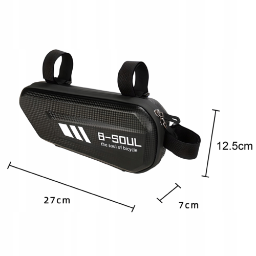TORBA SAKWA ROWEROWA NA UCHWYT TELEFON WODOODPORNA POJEMNA USZTYWNIANA XXL