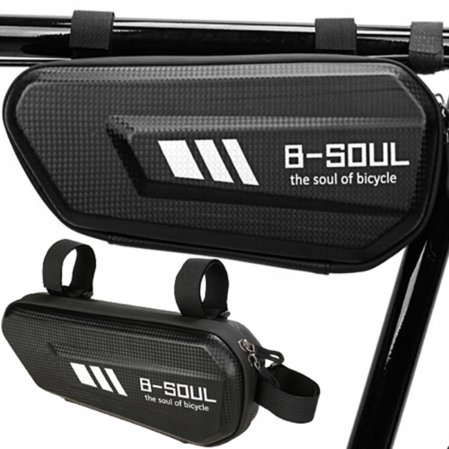 TORBA SAKWA ROWEROWA NA UCHWYT TELEFON WODOODPORNA POJEMNA USZTYWNIANA XXL