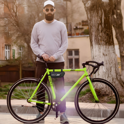 TORBA SAKWA ROWEROWA NA UCHWYT TELEFON WODOODPORNA POJEMNA USZTYWNIANA XXL
