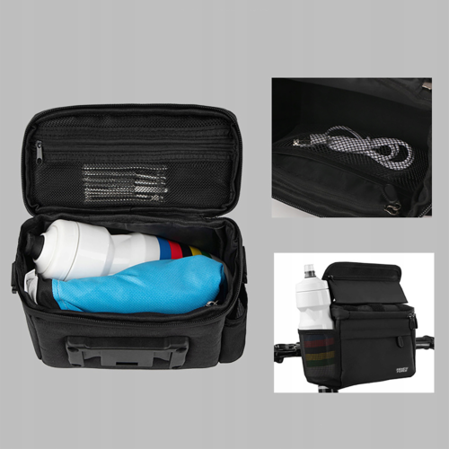 Torba Rowerowa na Kierownicę Sakwa Uchwyt na Telefon Mapy Nawigację GPS