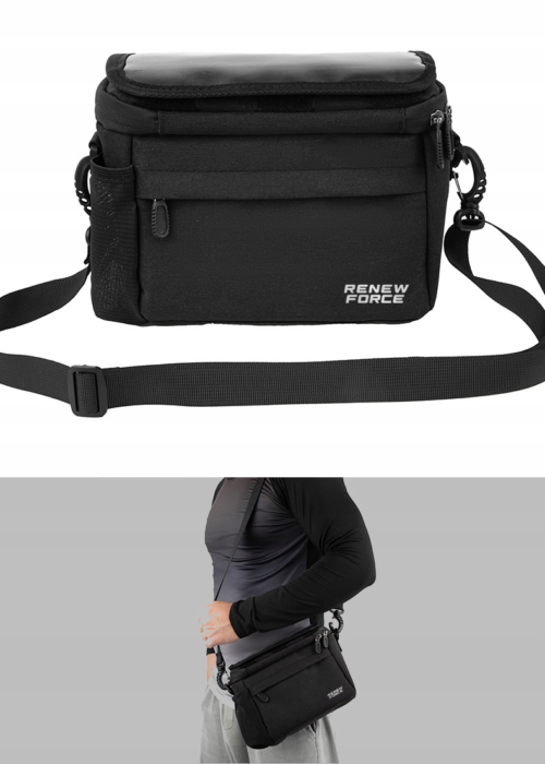 Torba Rowerowa na Kierownicę Sakwa Uchwyt na Telefon Mapy Nawigację GPS