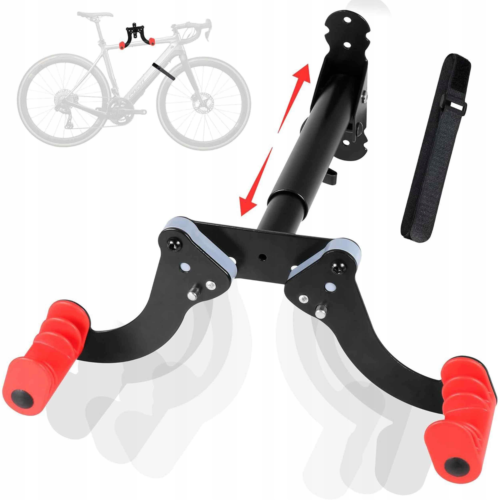 WIESZAK NA ROWER ROWEROWY Ścienny SKŁADANY Stalowy do 40kg Uniwersalny HAK