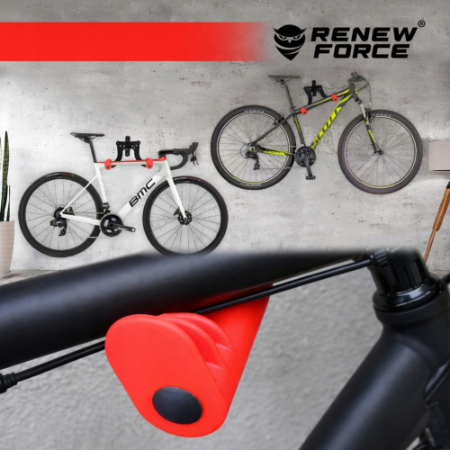 WIESZAK NA ROWER ROWEROWY Ścienny SKŁADANY Stalowy do 40kg Uniwersalny HAK