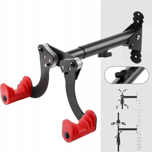 WIESZAK NA ROWER ROWEROWY Ścienny SKŁADANY Stalowy do 40kg Uniwersalny HAK