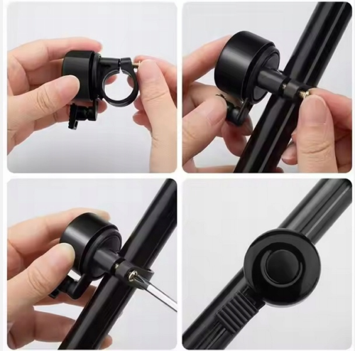 STYLOWY DZWONEK Czarny do Roweru Rowerowy Mega Głośny Miejski