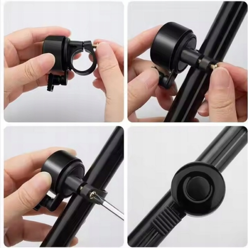 STYLOWY DZWONEK Czarny do Roweru Rowerowy Mega Głośny Miejski