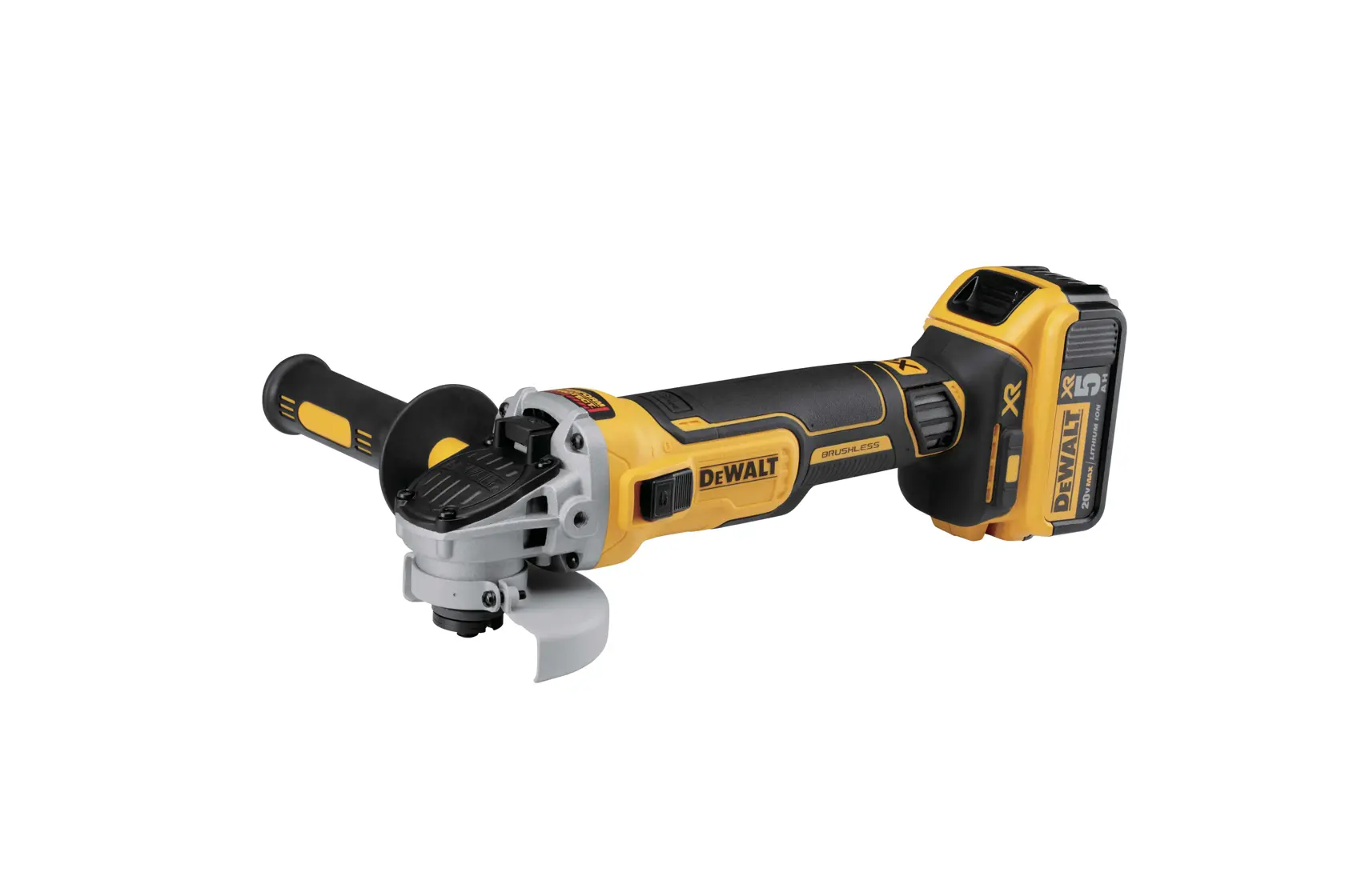 DeWalt DCG405P2 — szlifierka kątowa 125 mm, 18 V, 2 × 5 Ah - obrazek 2